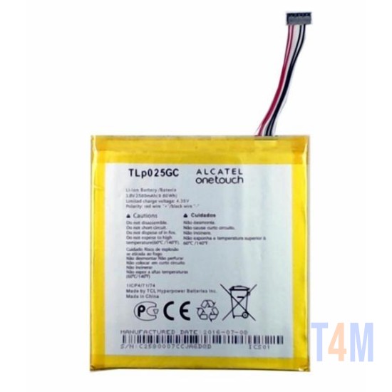 BATTERY ONE TOUCH PIXI 4" 8063 TLP025GC